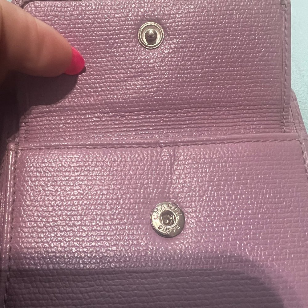 Chanel Wallet Calf Skin Bifold light purple - Picture 5 of 16